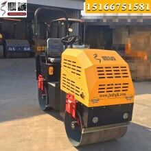 造型新穎！座駕式1噸壓路機 全液壓雙鋼輪振動壓路機 小型壓路機